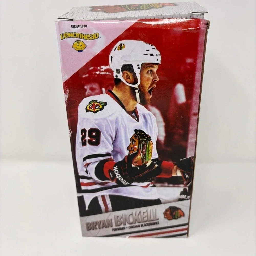 Chicago Blackhawks Bryan Bickell Bobblehead Goal Celebration SGA NEW Lemonhead